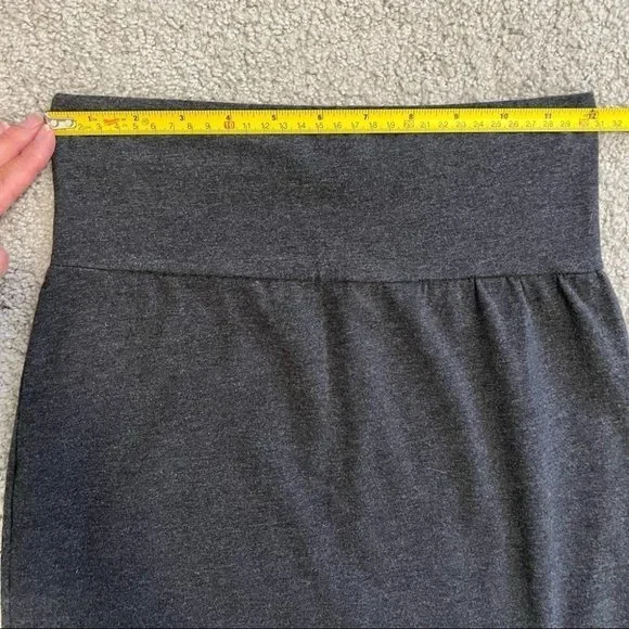 Aritzia Talula Dark Grey High Waist Bodycon Mini Skirt - Picture 6 of 9